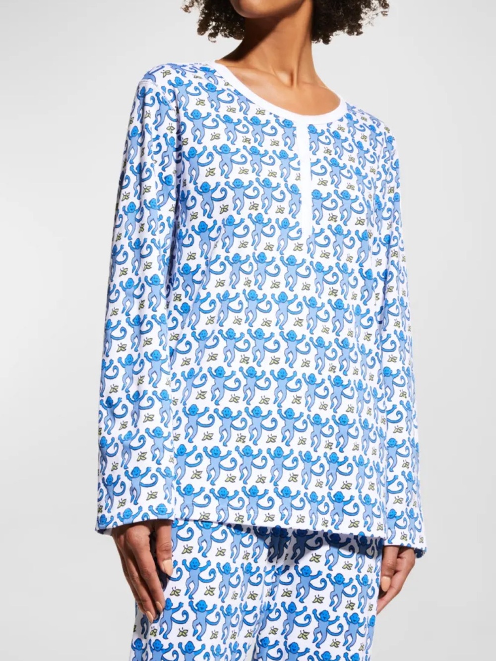 Roller Rabbit Blue Monkey Pajamas